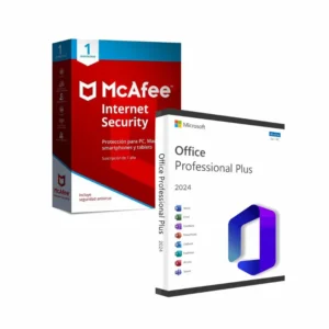 Microsoft Office 2024 + Antivirus Mcafee Internet Security